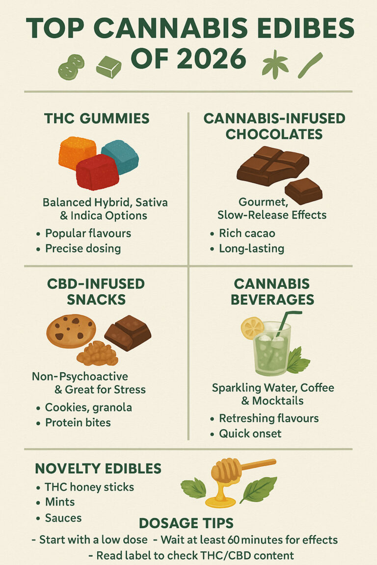 Best Cannabis Edibles You Must Try in 2026 | Top THC & CBD Treats