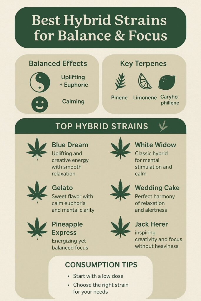 Best Hybrid Strains for Balanced Highs and Focus