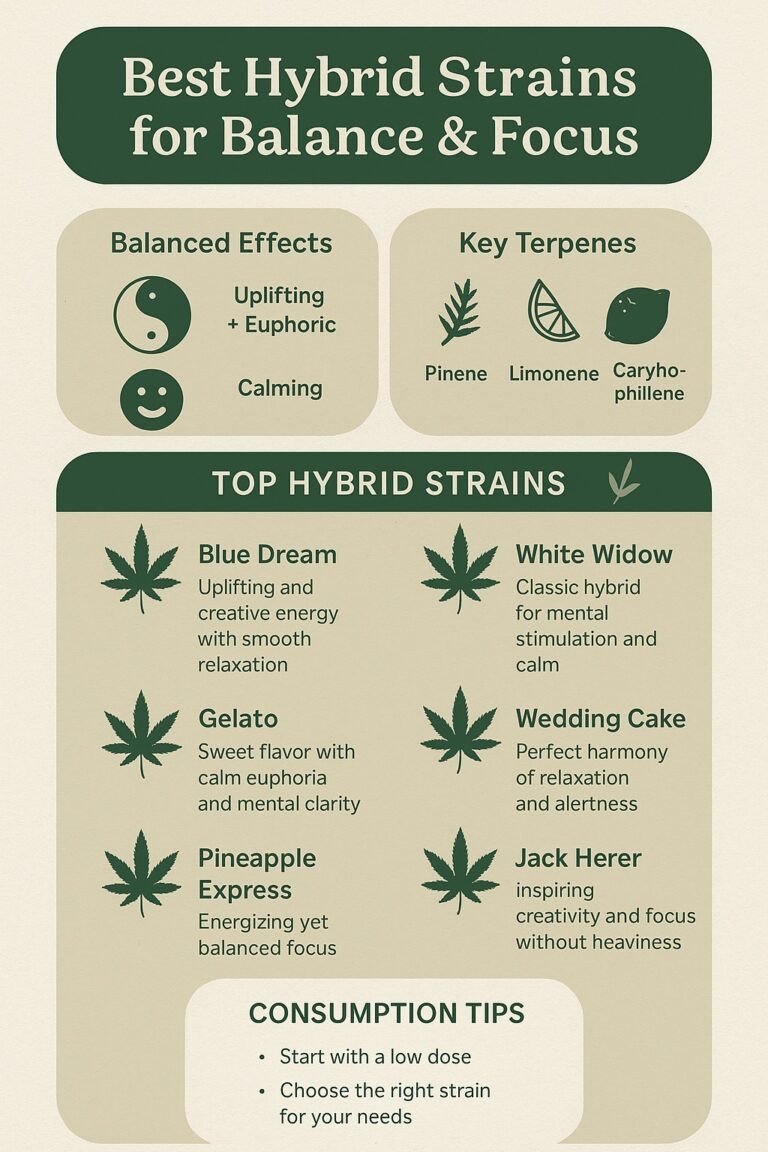 Best Hybrid Strains for Balanced Highs and Focus